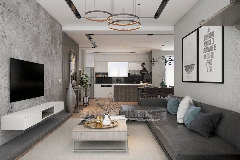 Chọn mẫu bàn trà bằng gỗ công nghiệp phù hợp với căn hộ chung cư nhỏ.