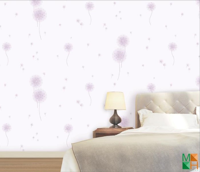 Giấy dán tường màu tím