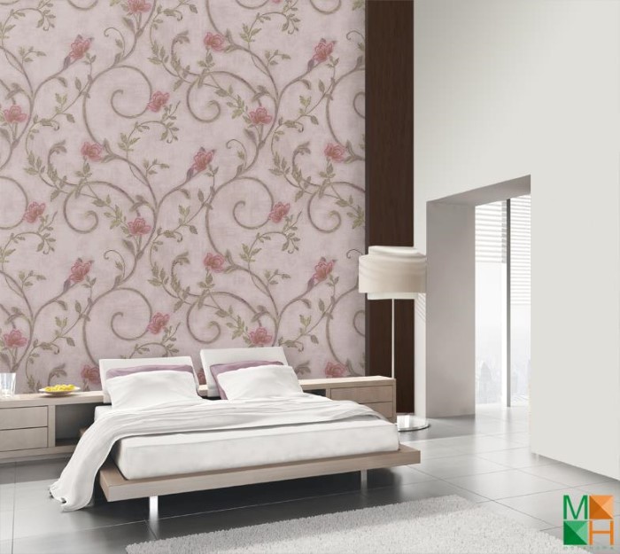 Giấy dán tường màu tím